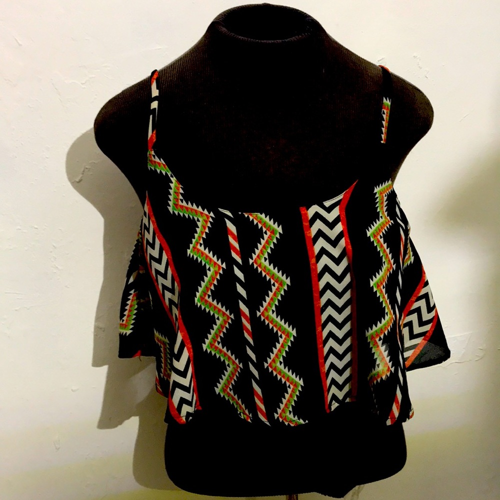 Fashion Web Aztec Crop Top